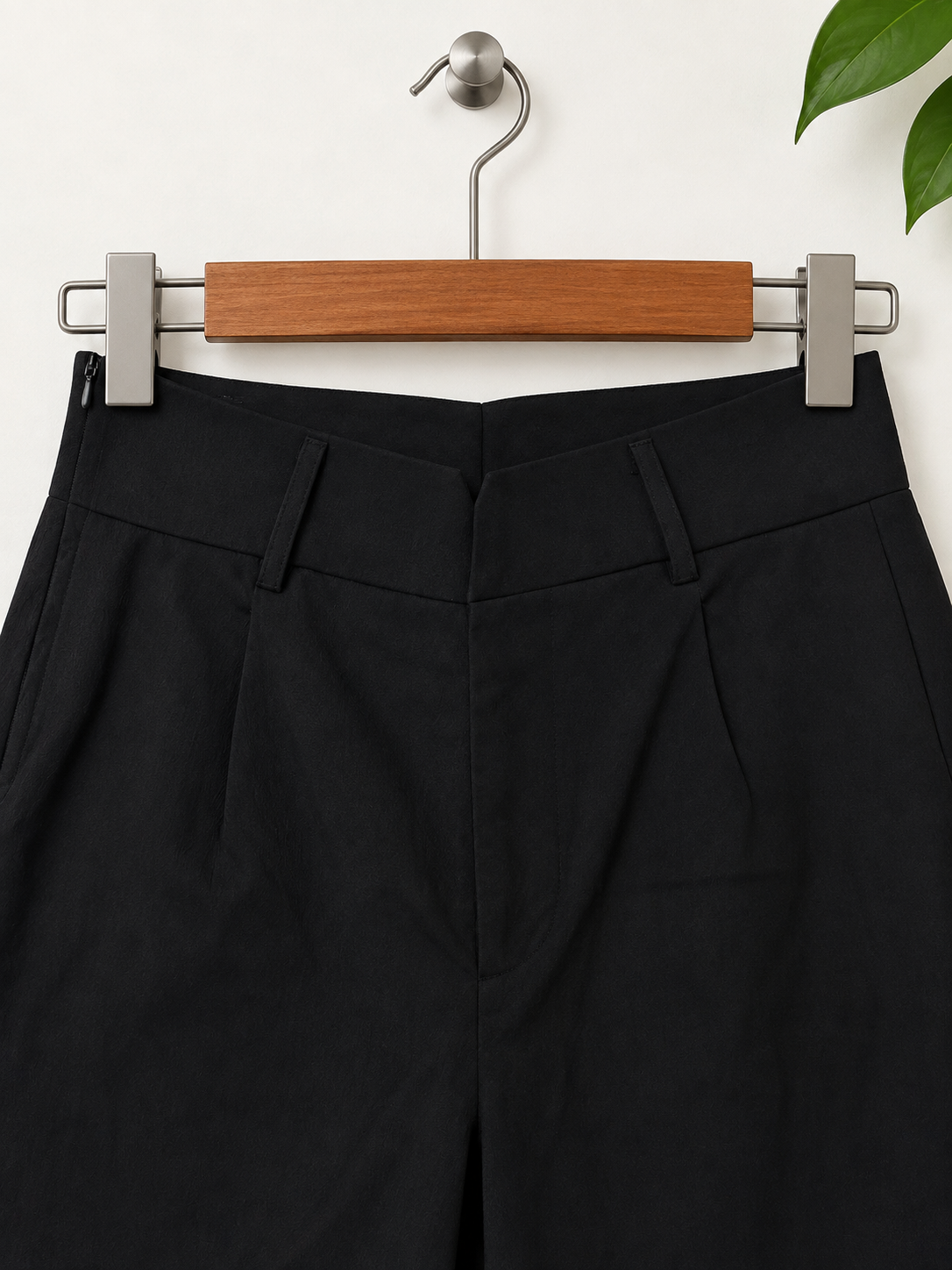 Women’s Black Wide Leg Poly Pants