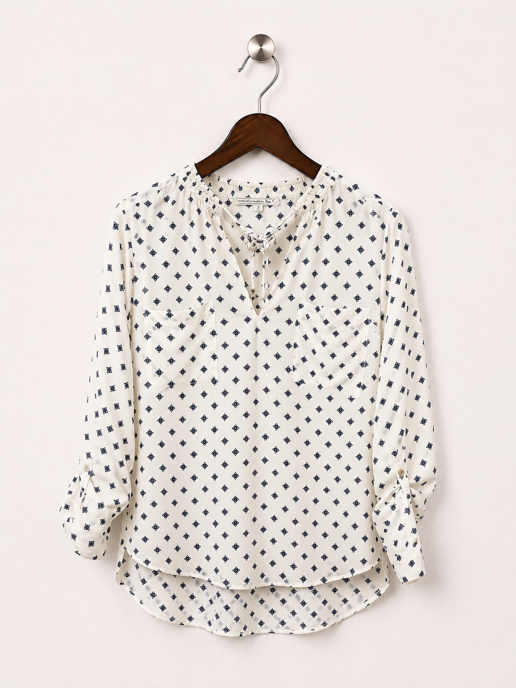 Abercrombie & Fitch Women's Printed Split-Neck Top Size – M
