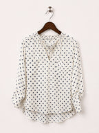 Abercrombie & Fitch Women's Printed Split-Neck Top Size – M