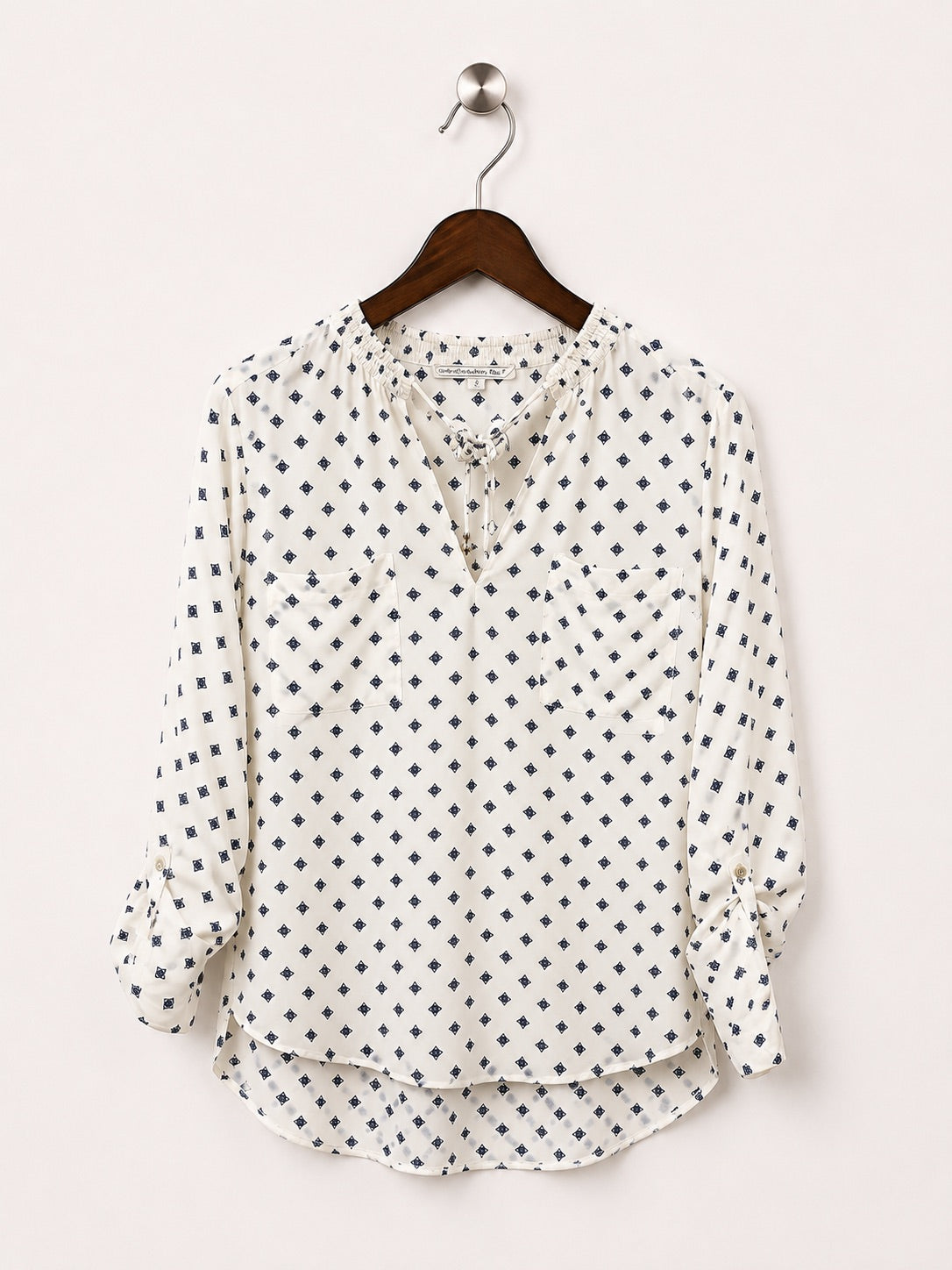 Abercrombie & Fitch Women's Printed Split-Neck Top Size – M
