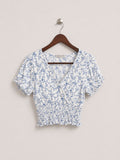 Paper Crane Floral Crop Top