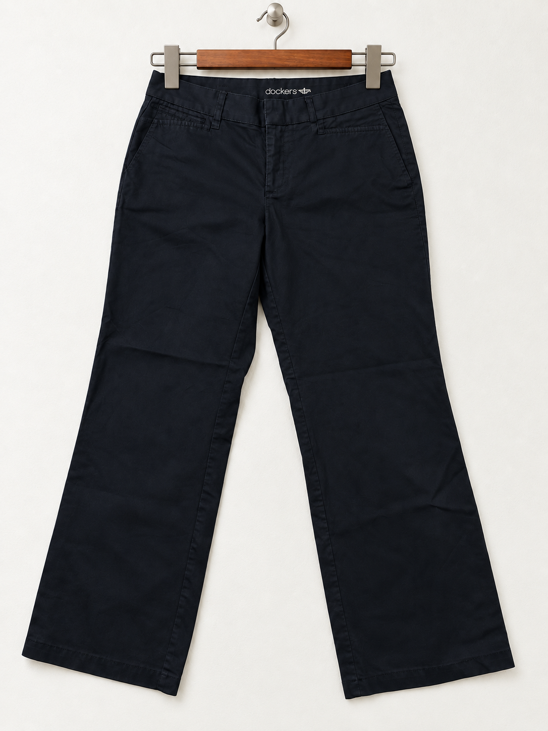 Dockers Women’s Black Straight Leg Cotton Chino Pants