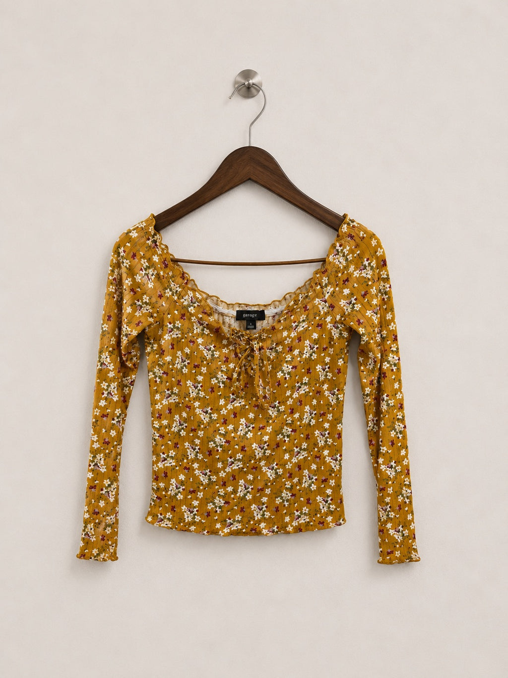 Orange Kiss Floral Crop Top