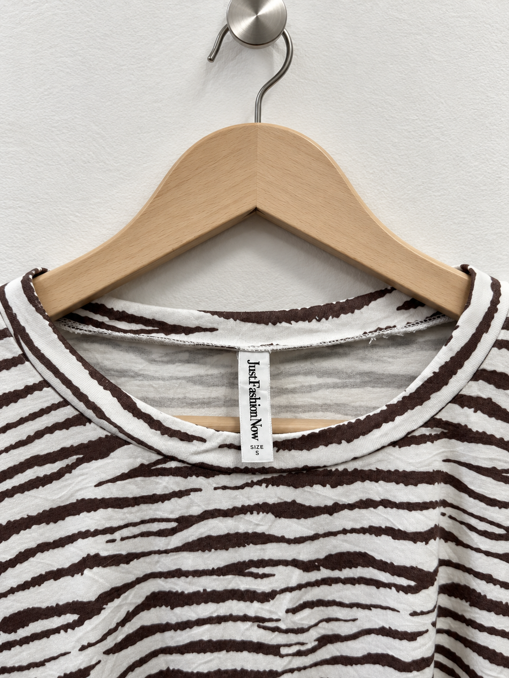 Women's Zebra Stripe Long Sleeve Top/Tshirt - Size S