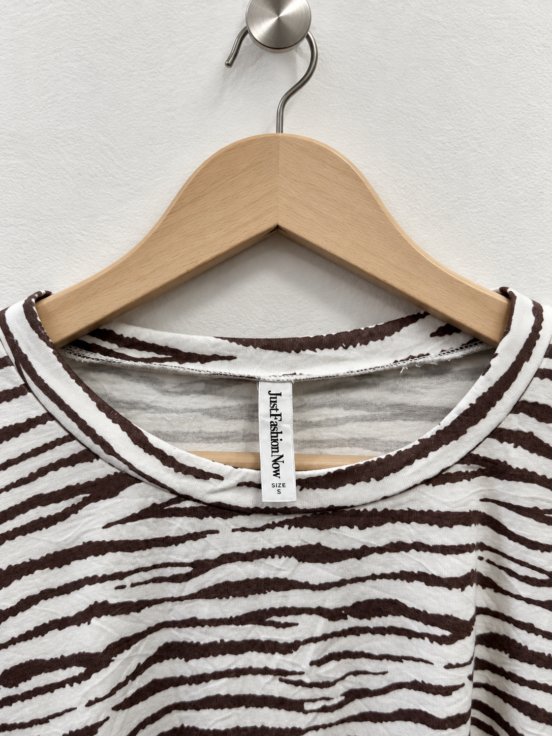 Women's Zebra Stripe Long Sleeve Top/Tshirt - Size S