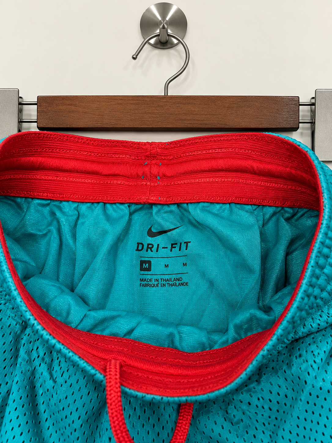 Nike Dri-FIT Teal Mesh Basketball Shorts - Size M