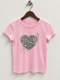 Girls Pink Short Sleeve Tee