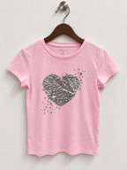 Girls Pink Short Sleeve Tee