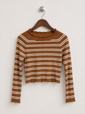 Kendall & Kylie Women's Ribbed Knit Long Sleeve Top - Size L