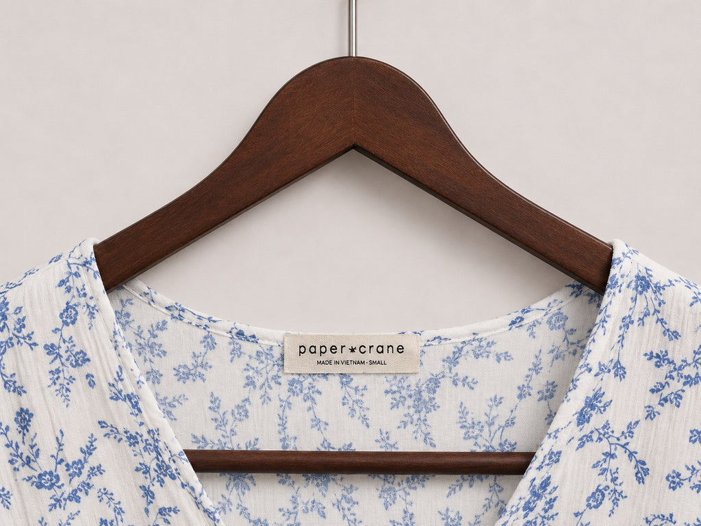 Paper Crane Floral Crop Top