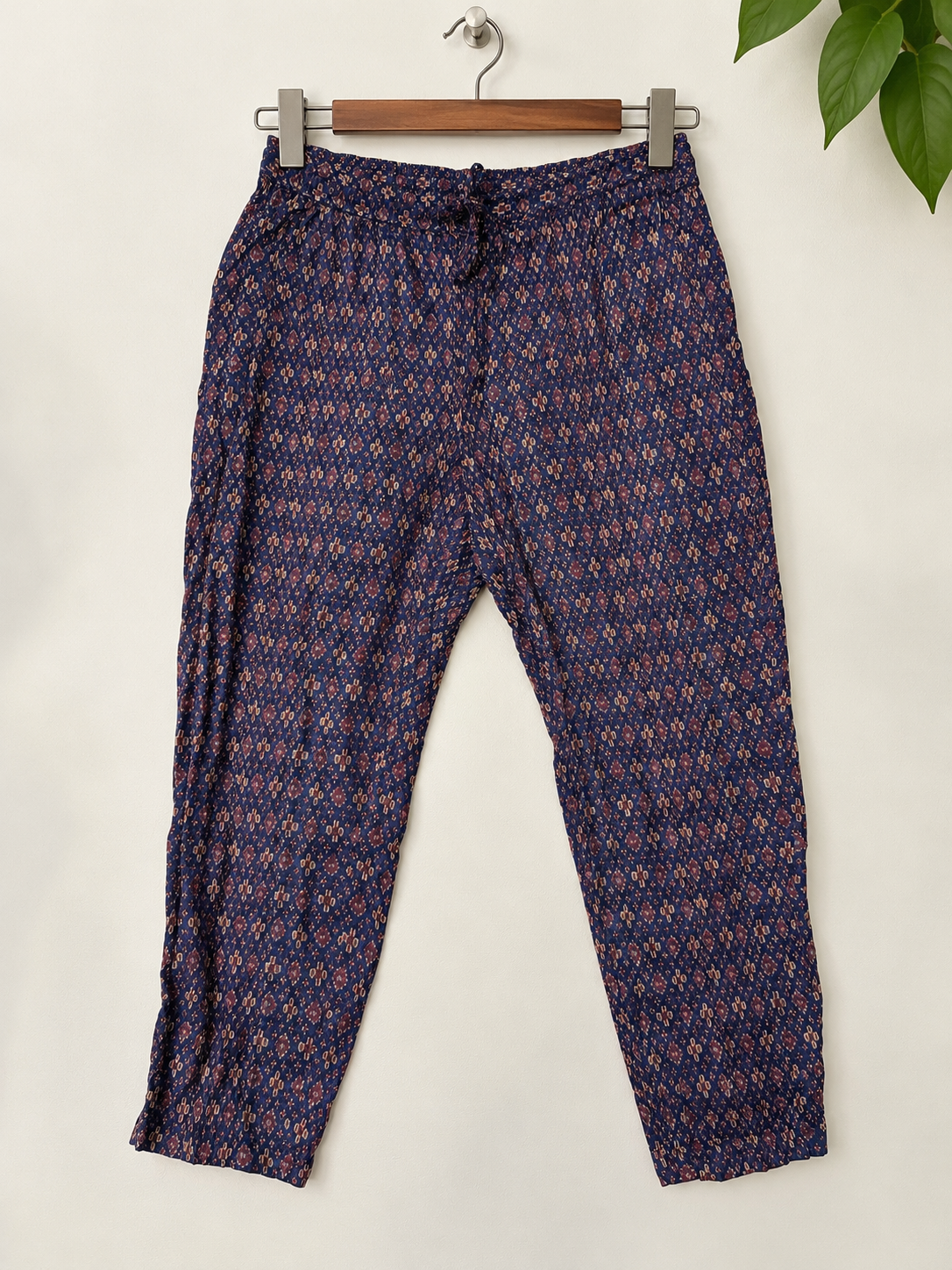 CHAPS Denim Elastic Waist Rayon Pants Size-L