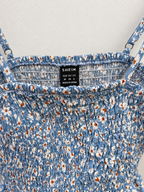SHEIN Women's Smocked Peplum Cami Top - Size Medium