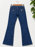 Hudson Women's Low Rise Dark Blue Flared Leg Denim Jeans