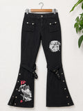 Women’s Dark Core Graphic Flare Jeans