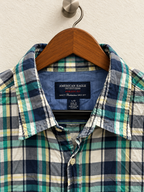 American Eagle Outfitters Men's Plaid Long Sleeve Button-Down Shirt Size - L
