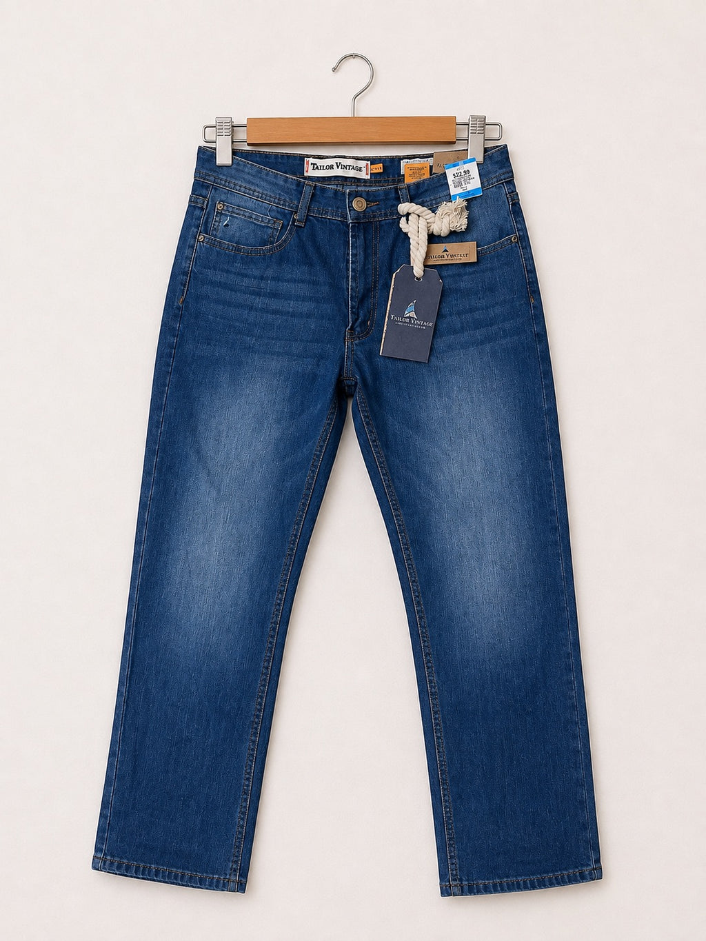 Tailor Vintage Men's Relaxed Fit Denim Jeans – 32x30