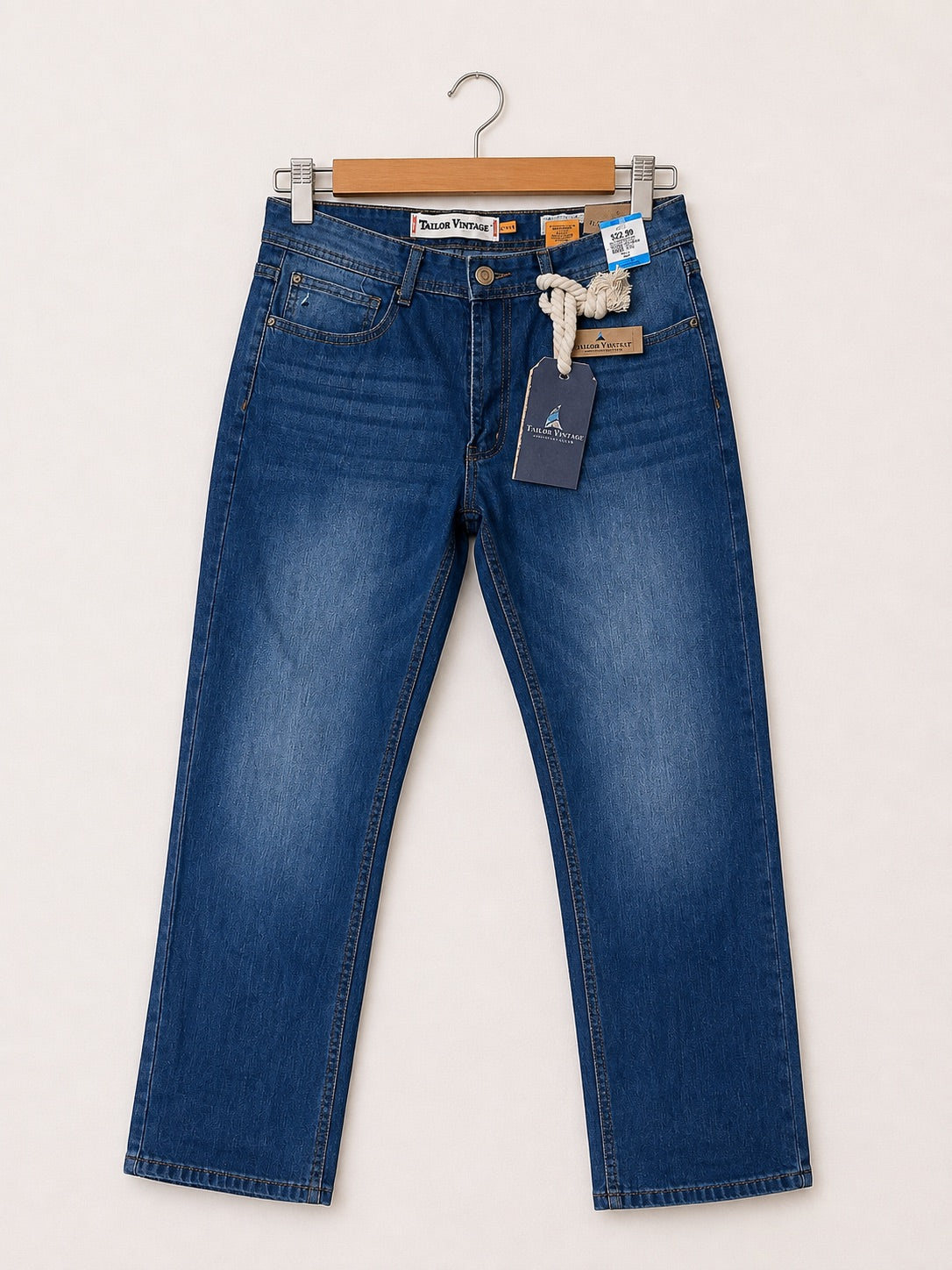 Tailor Vintage Men's Relaxed Fit Denim Jeans – 32x30