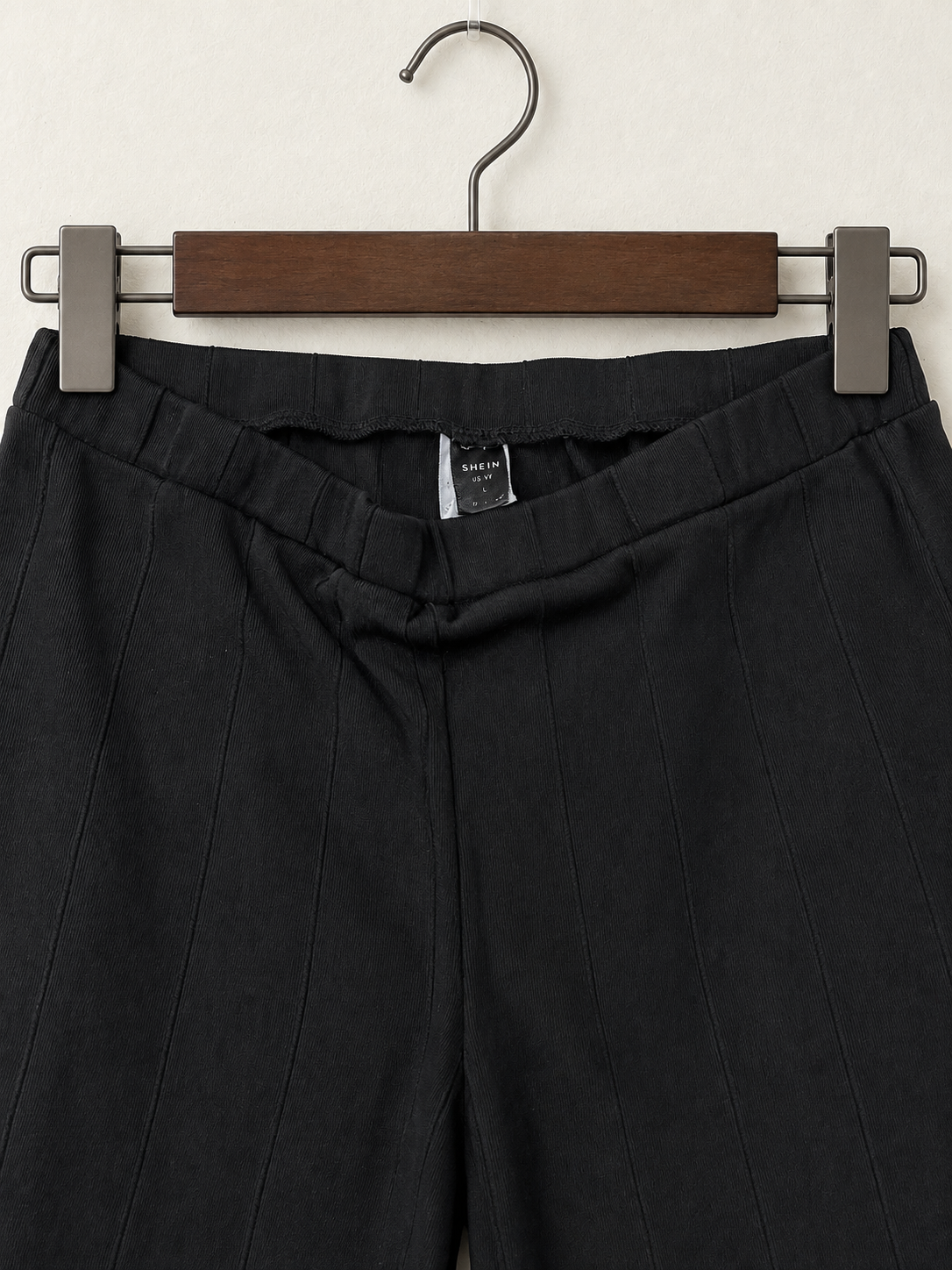 SHEIN Women’s Pleated High Waist Flare Poly Pants