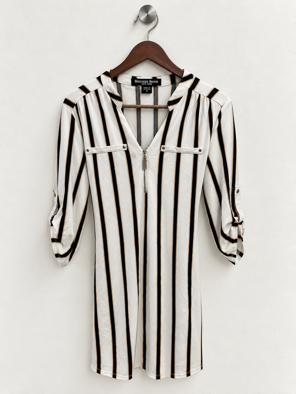 Beechers Brook New York Half-Zip Tunic Top/Dress - Size M