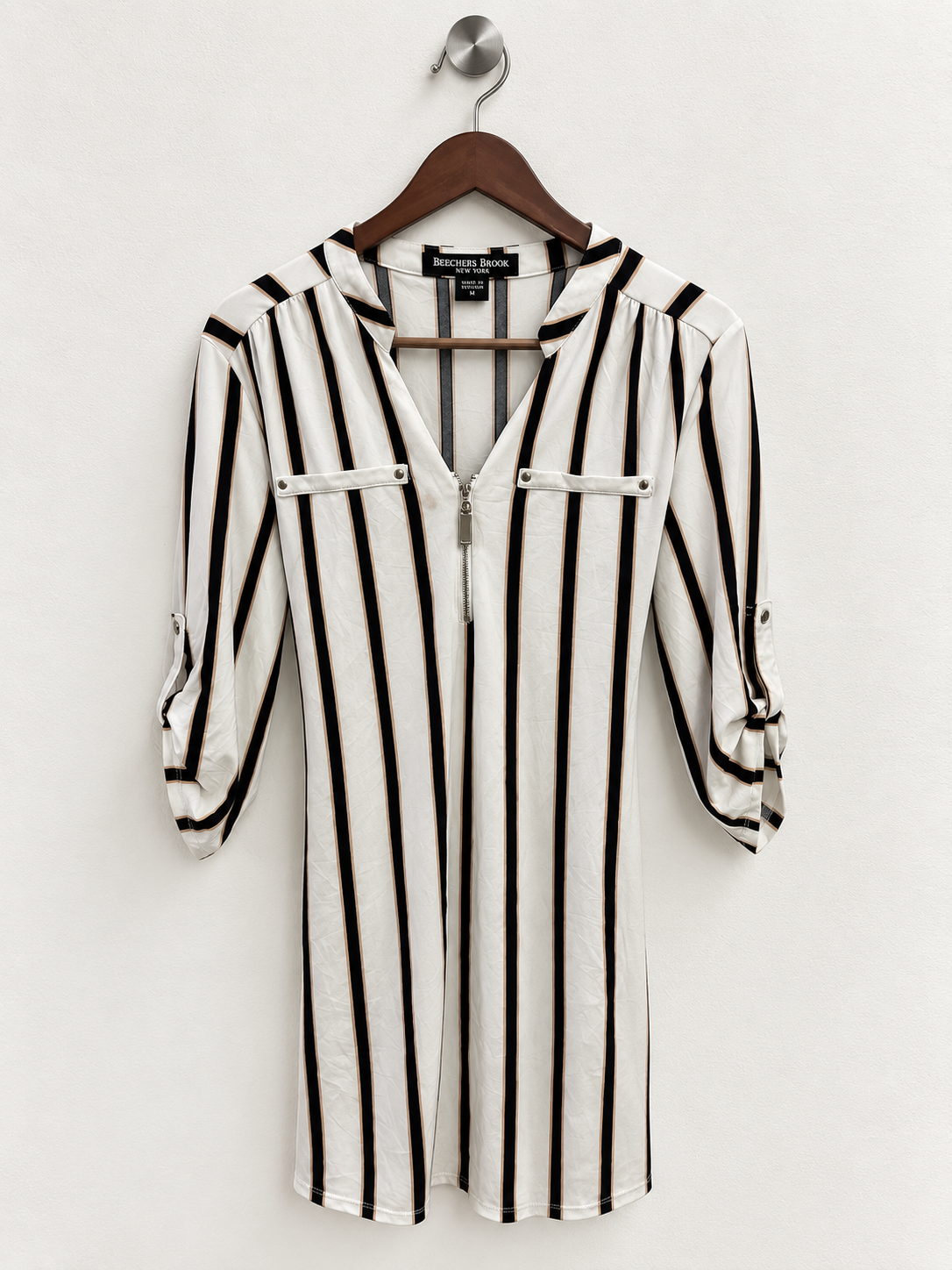 Beechers Brook New York Half-Zip Tunic Top/Dress - Size M