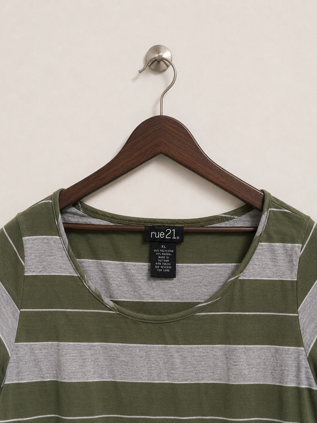 rue21 Women's Striped Tie-Front Top – Size XL