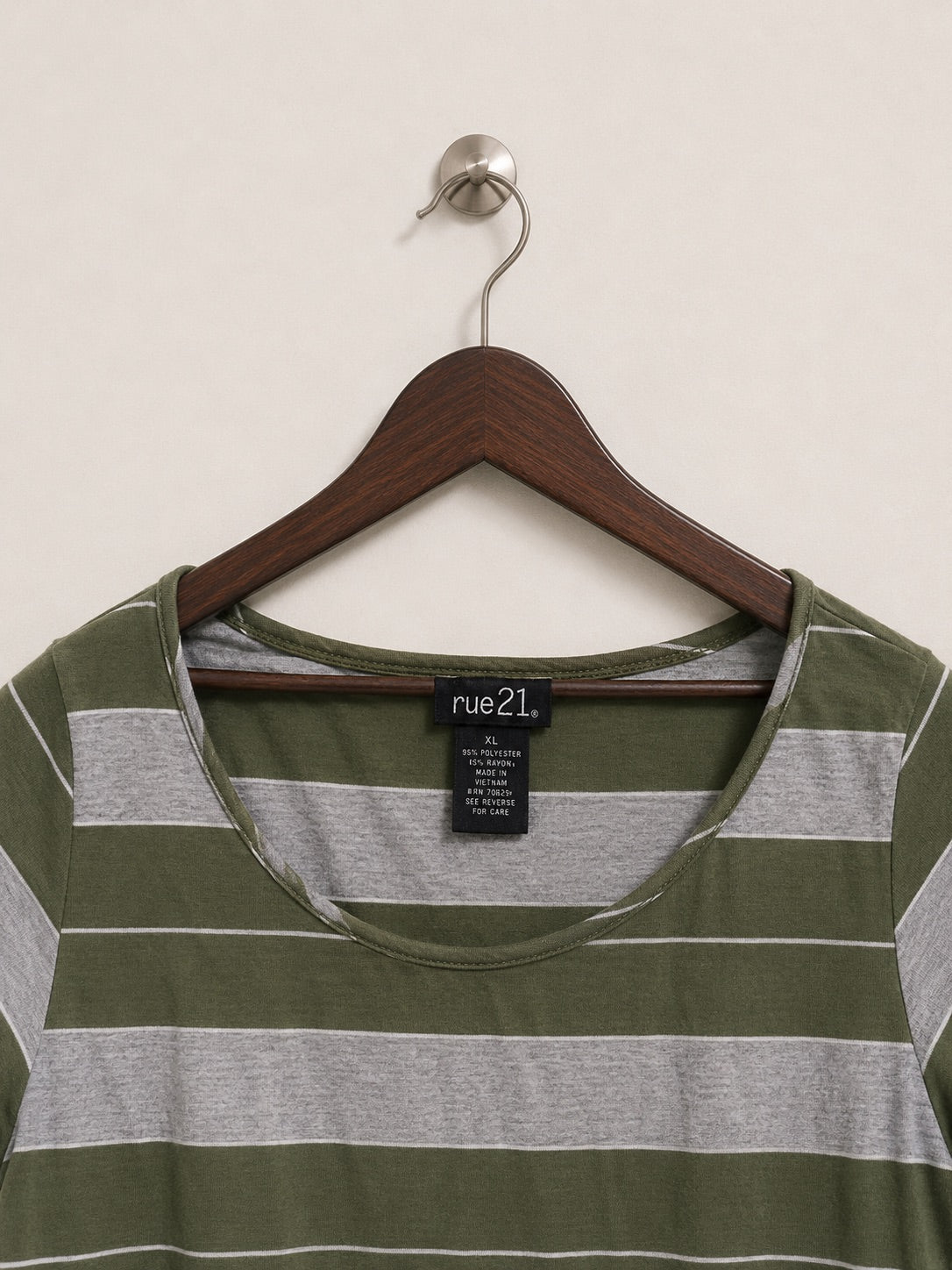 rue21 Women's Striped Tie-Front Top – Size XL