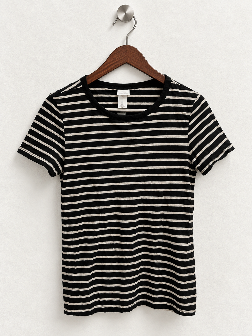 H&M Basics Striped Short Sleeve T-Shirt - Size S