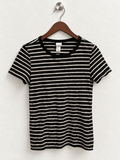 H&M Basics Striped Short Sleeve T-Shirt - Size S