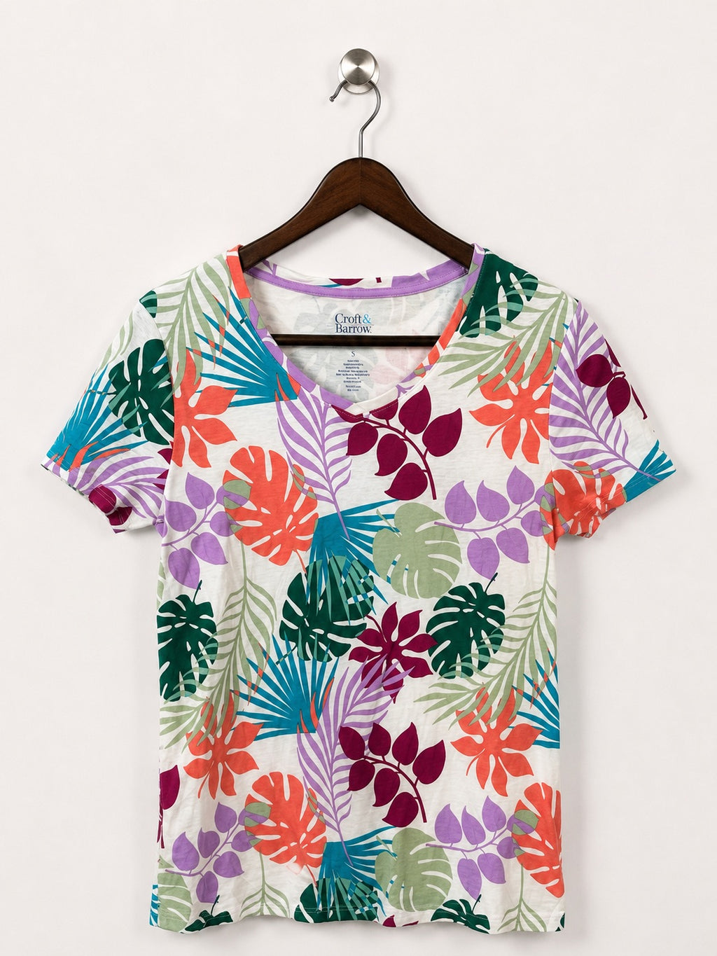 Croft & Barrow Women's Multi-Color T-Shirt – Size S