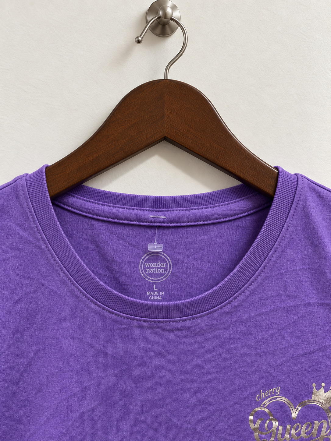 Purple Graphic Chest Logo T-Shirt - Size L / XS