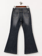 Y2K Embroidered Denim