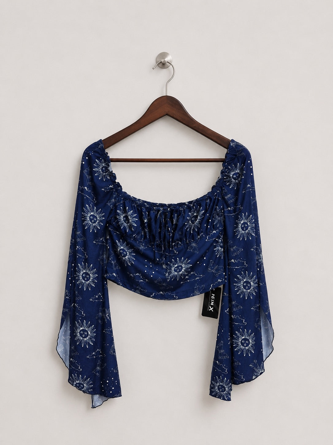 SHEIN Celestial Printed Crop Top