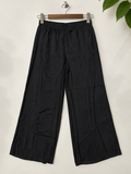 Philosophy Women’s Black Elastic Waist Flowy Thin Rayon Wide Leg Pants Size-XS
