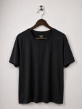 Tek Gear Solid Black Essential Crewneck T-Shirt (Unisex)