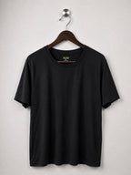 Tek Gear Solid Black Essential Crewneck T-Shirt (Unisex)