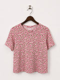 Old Navy Everywear Women's Pink Floral Crewneck T-Shirt – Size M
