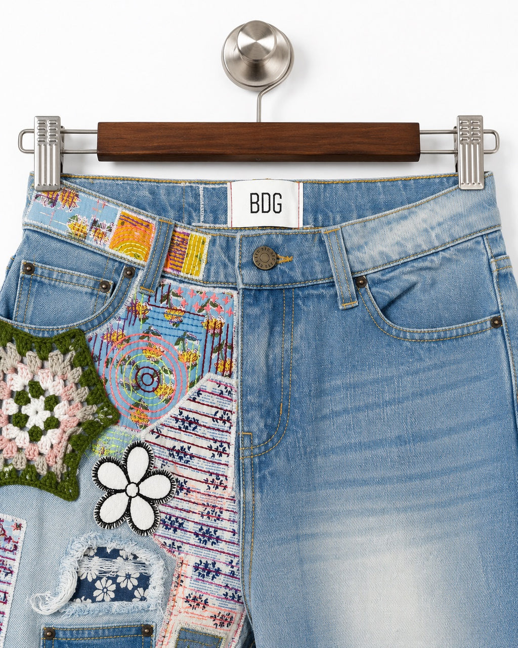 BDG Patchwork Flare Denim