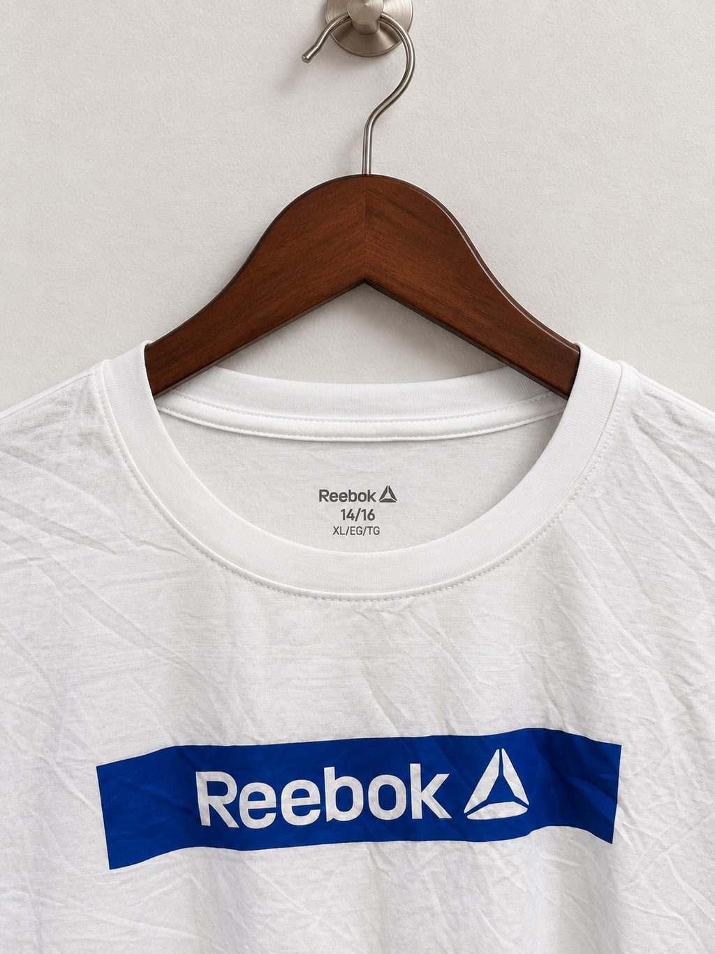 Reebok White Short Sleeves T-Shirt - Youth 14/16