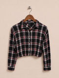 Forever 21 Plaid Cropped Crop Top