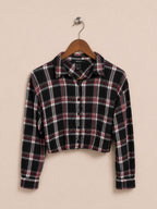 Forever 21 Plaid Cropped Crop Top