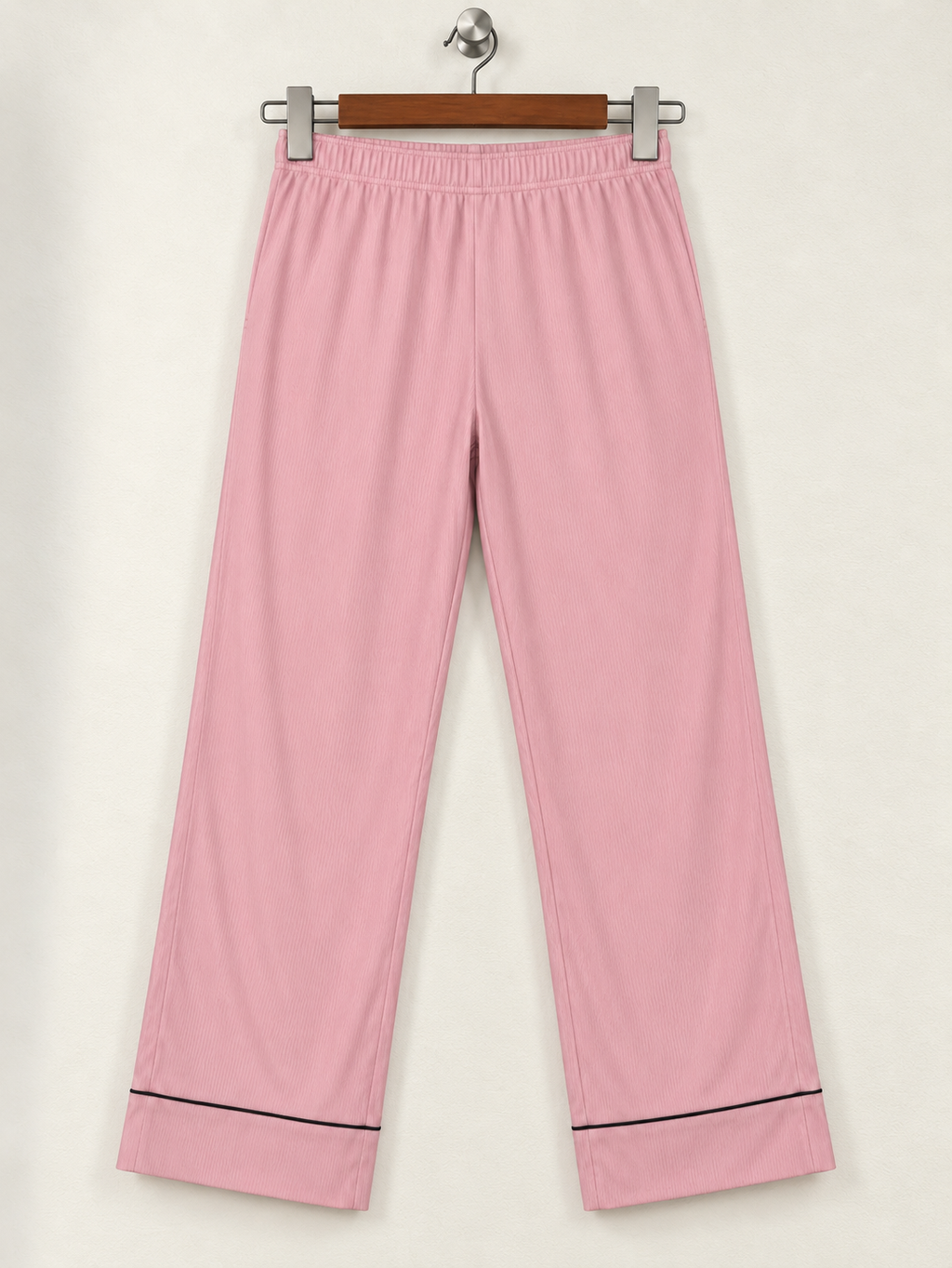 Life's Good Sleepwear Dusty Pink Ribbed Knit Pajama Pants - Size S