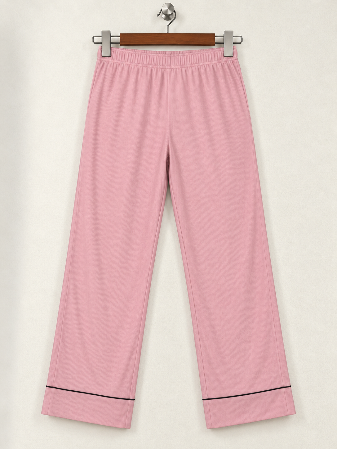 Life's Good Sleepwear Dusty Pink Ribbed Knit Pajama Pants - Size S