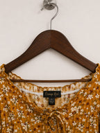 Orange Kiss Floral Crop Top