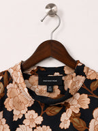 Who What Wear Women's Beige & Black Floral Top Size –M