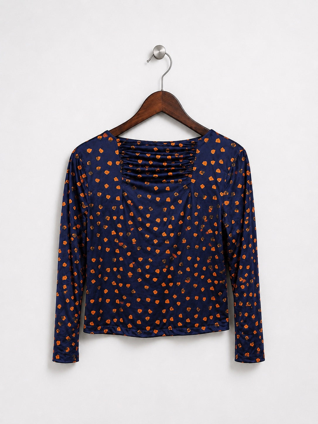 Geometric Printed Crop Top