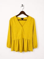 Ann Taylor Women's Mustard Yellow Top Size – M