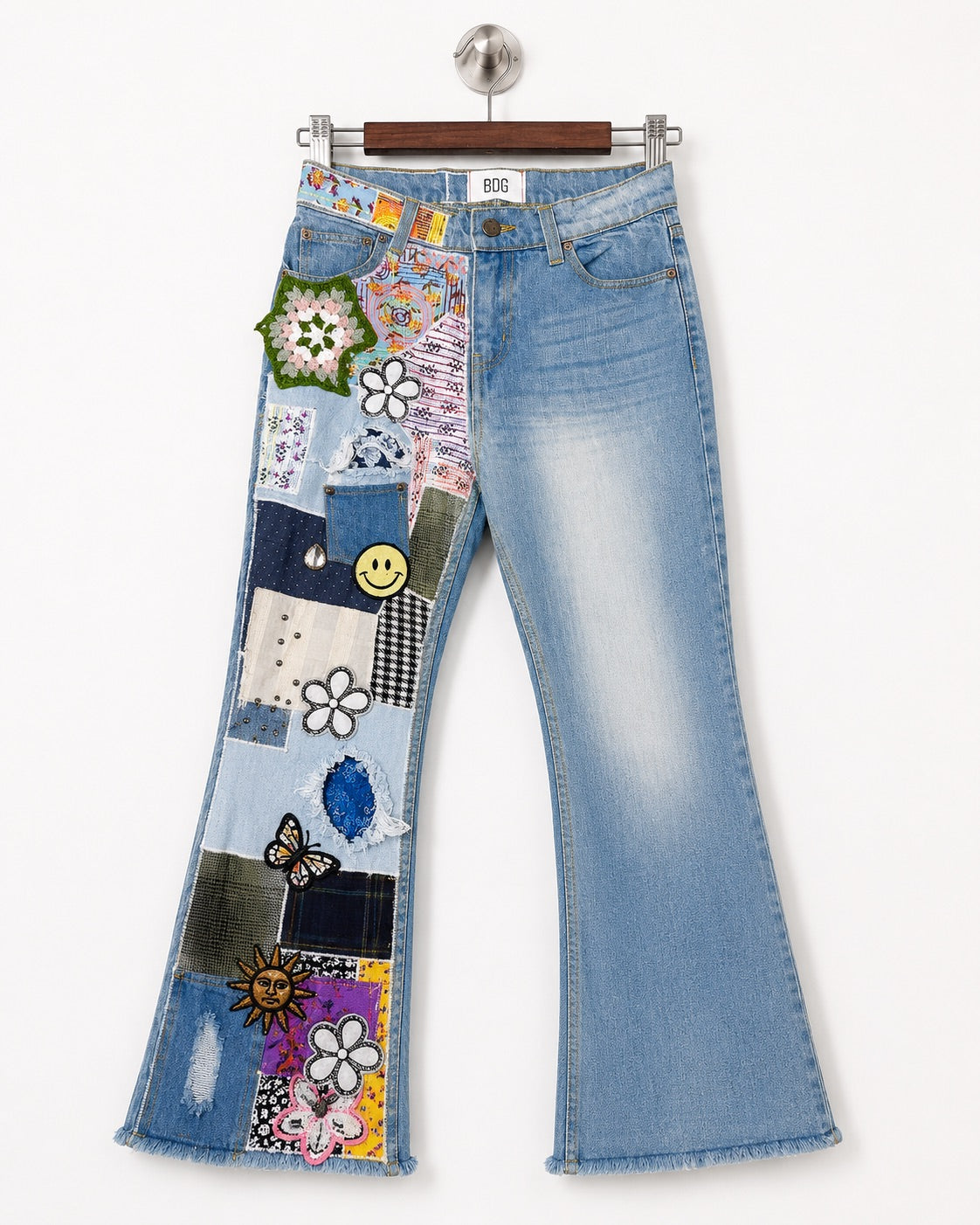 BDG Patchwork Flare Denim