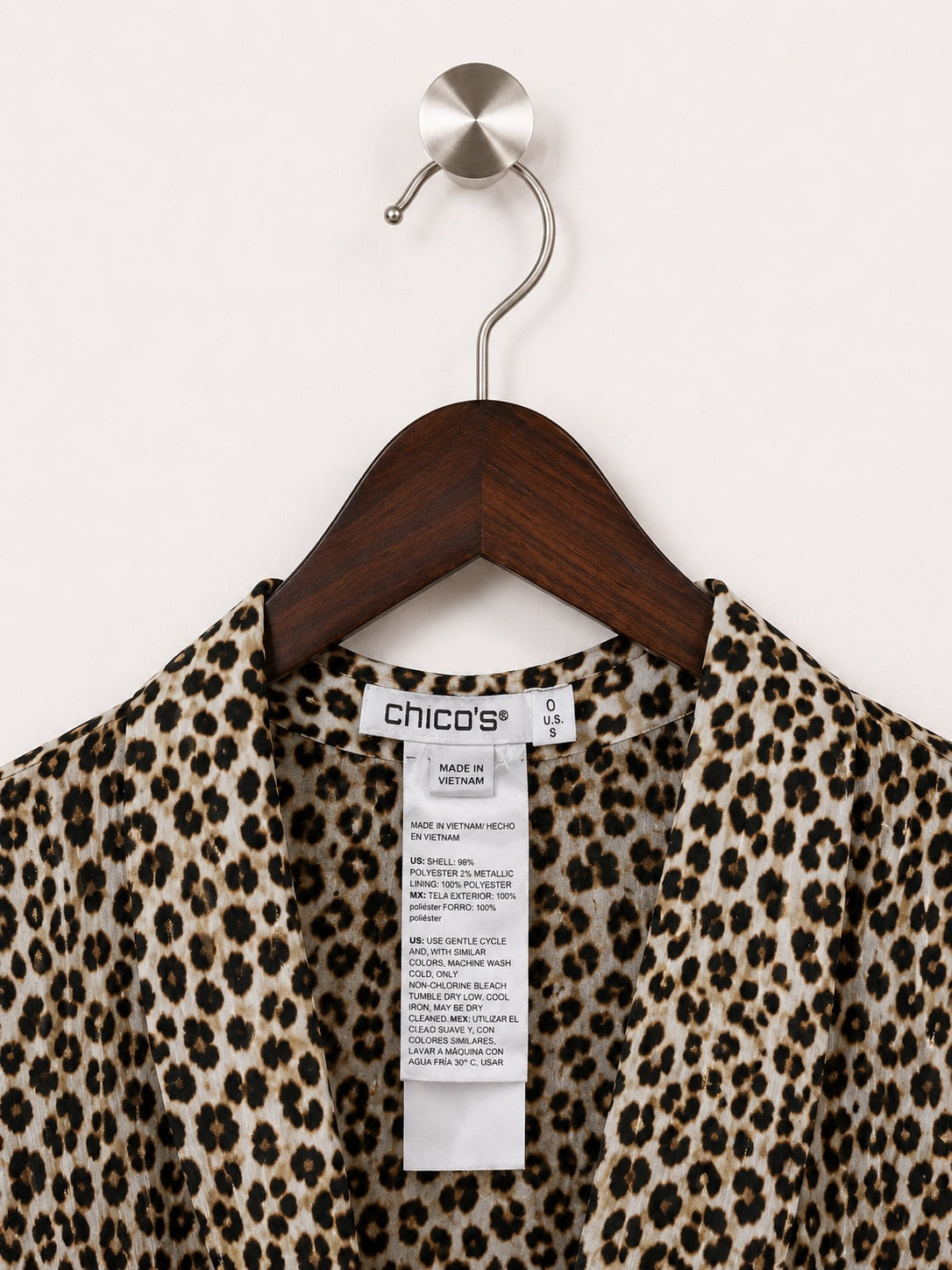 Chico's Women's Leopard Print Top