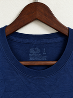 Fruit of the Loom Navy Blue 100% Cotton Crewneck T-Shirt - Size S