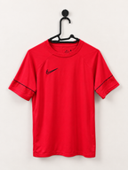 Nike Men's Dri-FIT Red Athletic Football T-Shirt Size - S